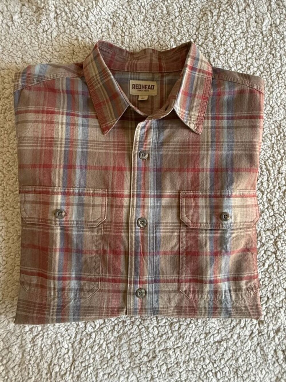 RedHead Men's Large Multicolor Plaid Long Sleeve Shirt NWOT